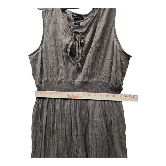 Eddie Bauer Women's Brown One Piece Cotton Dress Swimsuit Cover Up Beach XL - Picture 8 of 8